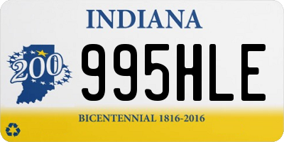 IN license plate 995HLE