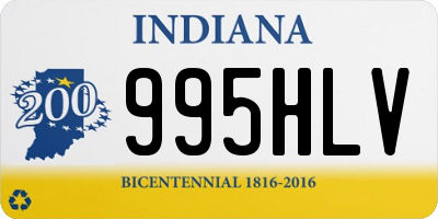 IN license plate 995HLV