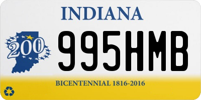 IN license plate 995HMB