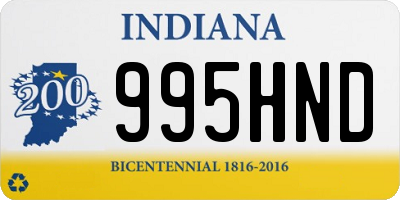 IN license plate 995HND