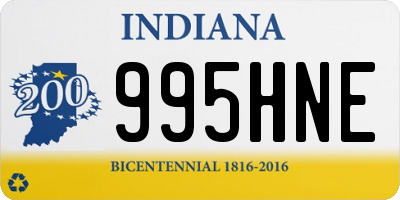 IN license plate 995HNE