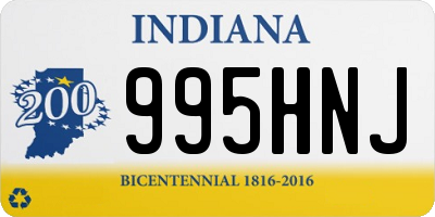 IN license plate 995HNJ