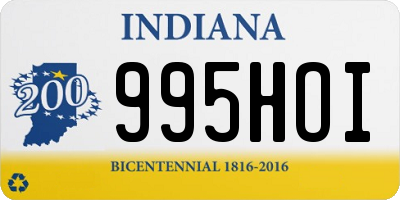 IN license plate 995HOI