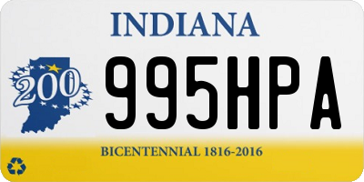 IN license plate 995HPA