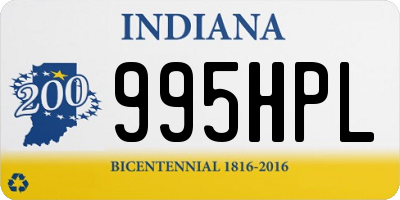 IN license plate 995HPL