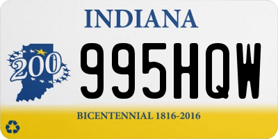 IN license plate 995HQW