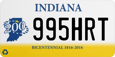 IN license plate 995HRT