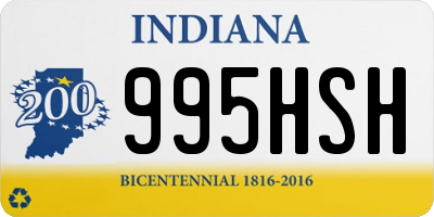 IN license plate 995HSH