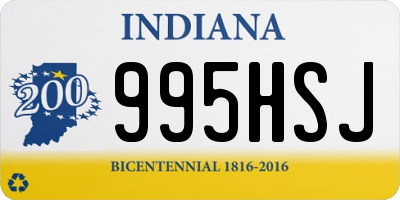 IN license plate 995HSJ