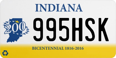 IN license plate 995HSK