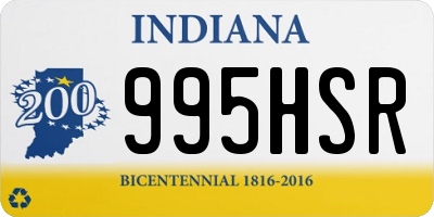 IN license plate 995HSR