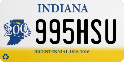 IN license plate 995HSU