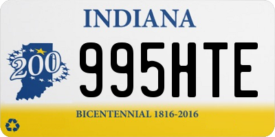 IN license plate 995HTE