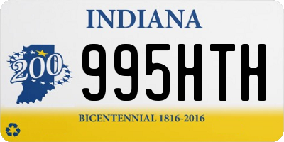 IN license plate 995HTH