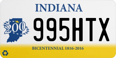 IN license plate 995HTX