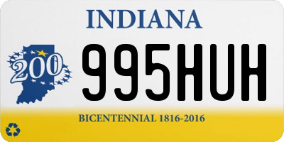 IN license plate 995HUH