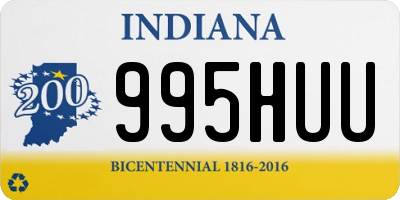 IN license plate 995HUU