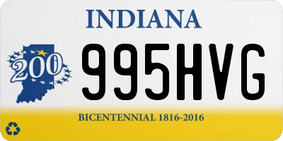 IN license plate 995HVG