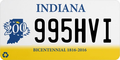 IN license plate 995HVI