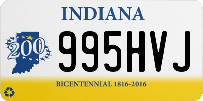 IN license plate 995HVJ