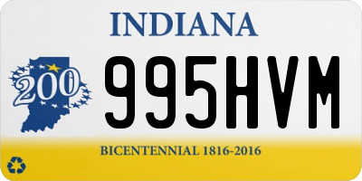 IN license plate 995HVM