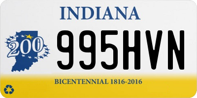 IN license plate 995HVN