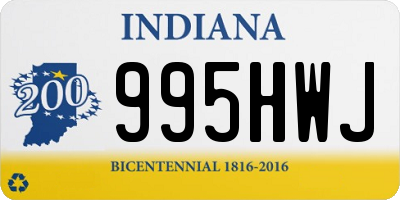 IN license plate 995HWJ