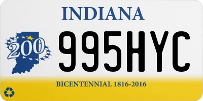 IN license plate 995HYC