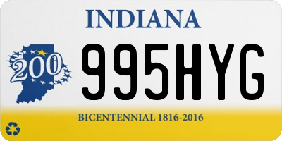 IN license plate 995HYG