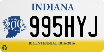 IN license plate 995HYJ