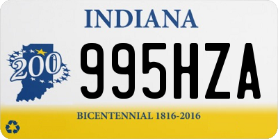 IN license plate 995HZA