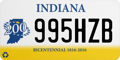 IN license plate 995HZB