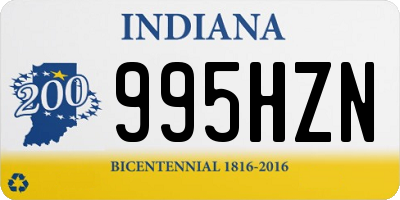 IN license plate 995HZN