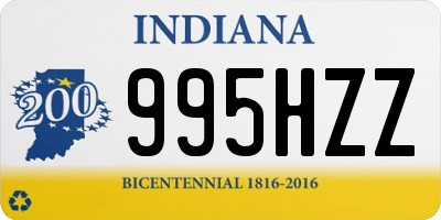 IN license plate 995HZZ