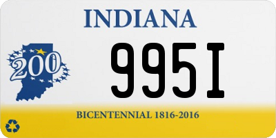 IN license plate 995I