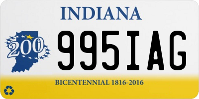 IN license plate 995IAG