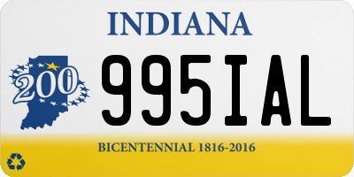 IN license plate 995IAL