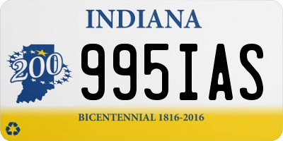 IN license plate 995IAS