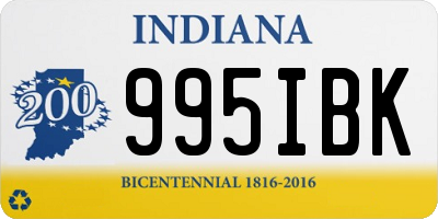 IN license plate 995IBK