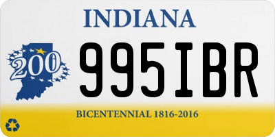 IN license plate 995IBR