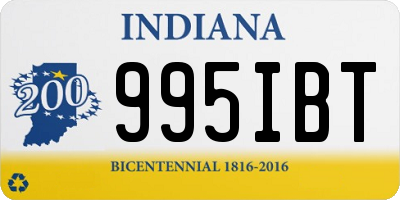 IN license plate 995IBT