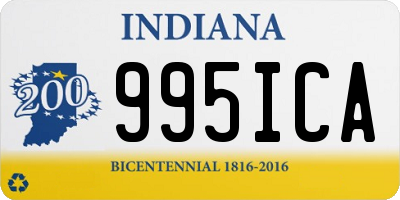 IN license plate 995ICA