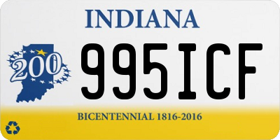 IN license plate 995ICF