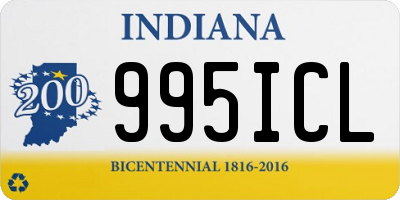 IN license plate 995ICL