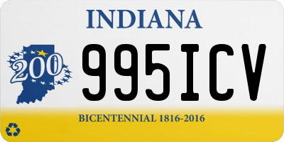 IN license plate 995ICV