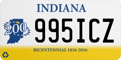 IN license plate 995ICZ