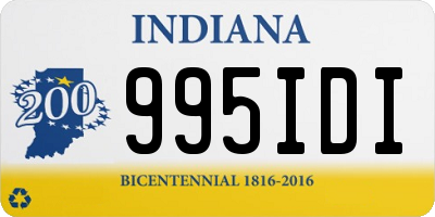 IN license plate 995IDI