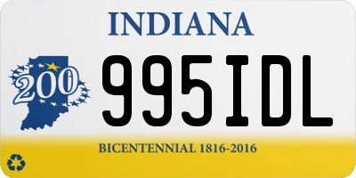 IN license plate 995IDL