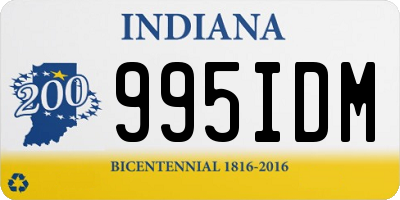 IN license plate 995IDM