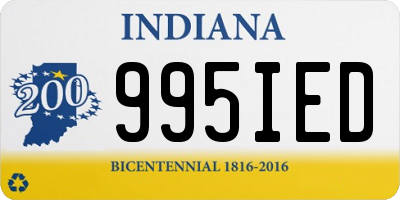 IN license plate 995IED